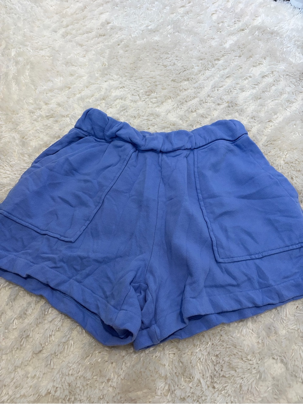 Aerie Women’s Casual Elastic-Waist Blue Shorts